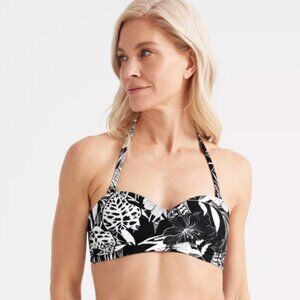 New! Knix Floral Print Sculpt Bandeau Bikini Top Size Large